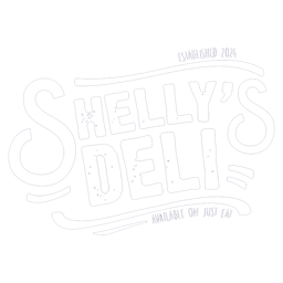 SHELLY'S DELI logo.